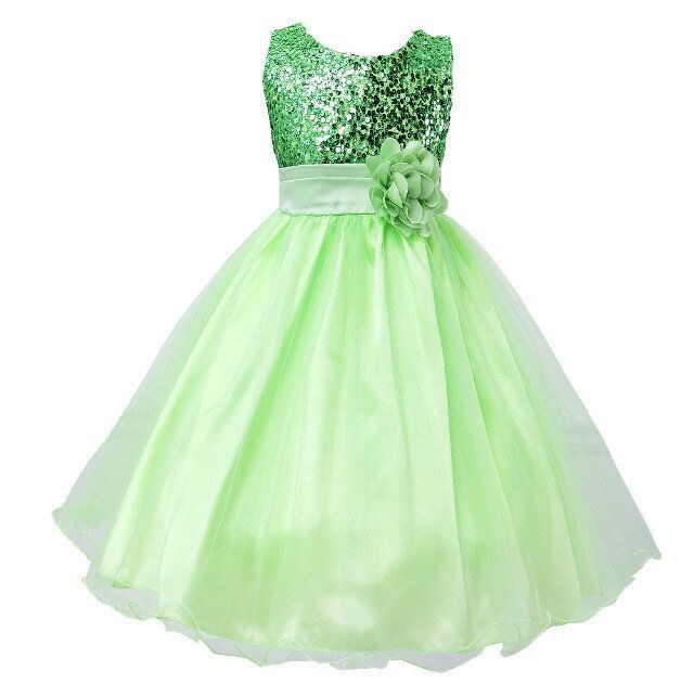 Baby Sequin Dress Flower Girl Wedding Princess Dress