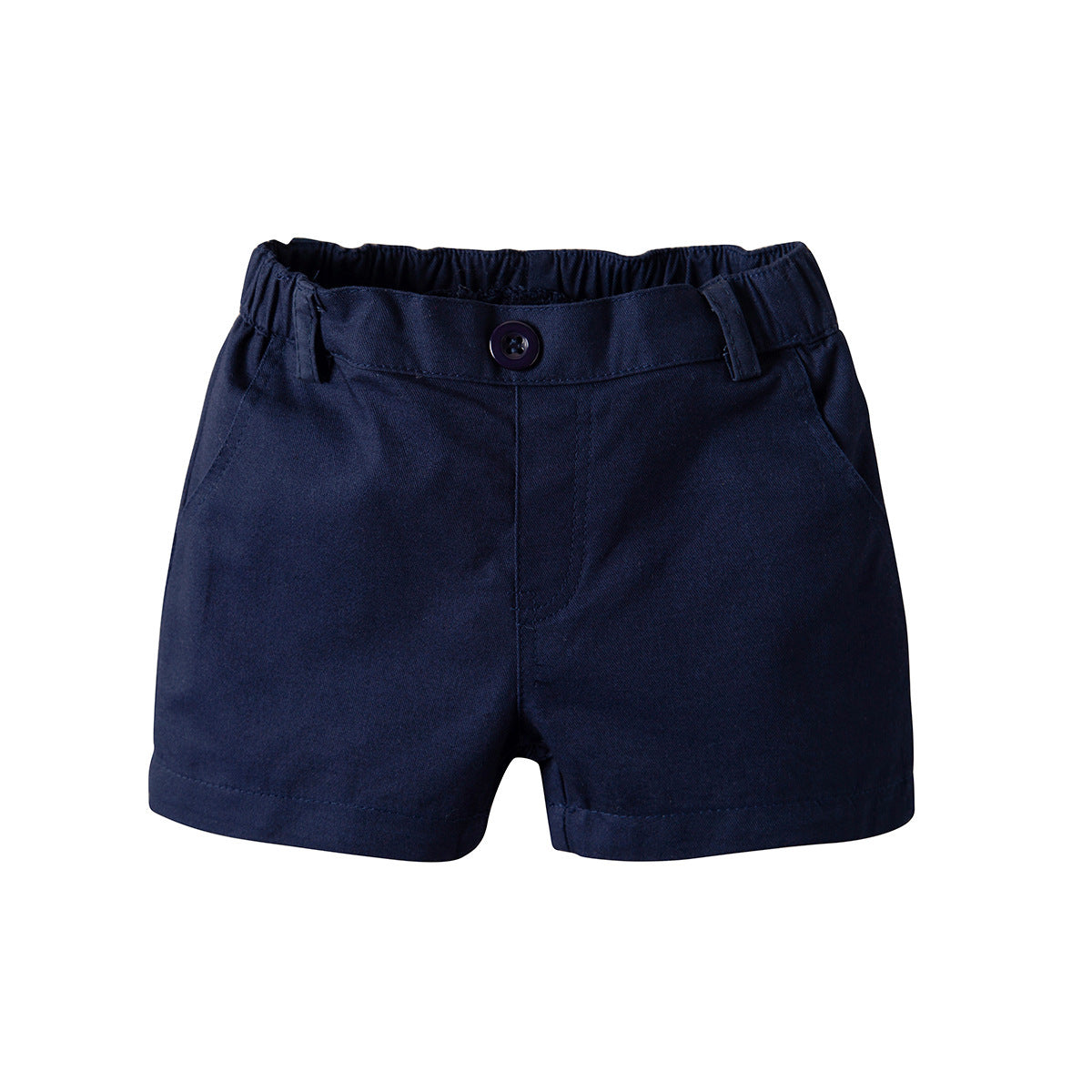 Boy Baby Solid Color Casual Cotton Shorts