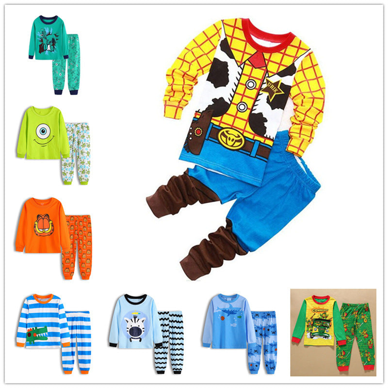 Children's Baby Boy Cartoon Home Service Suit