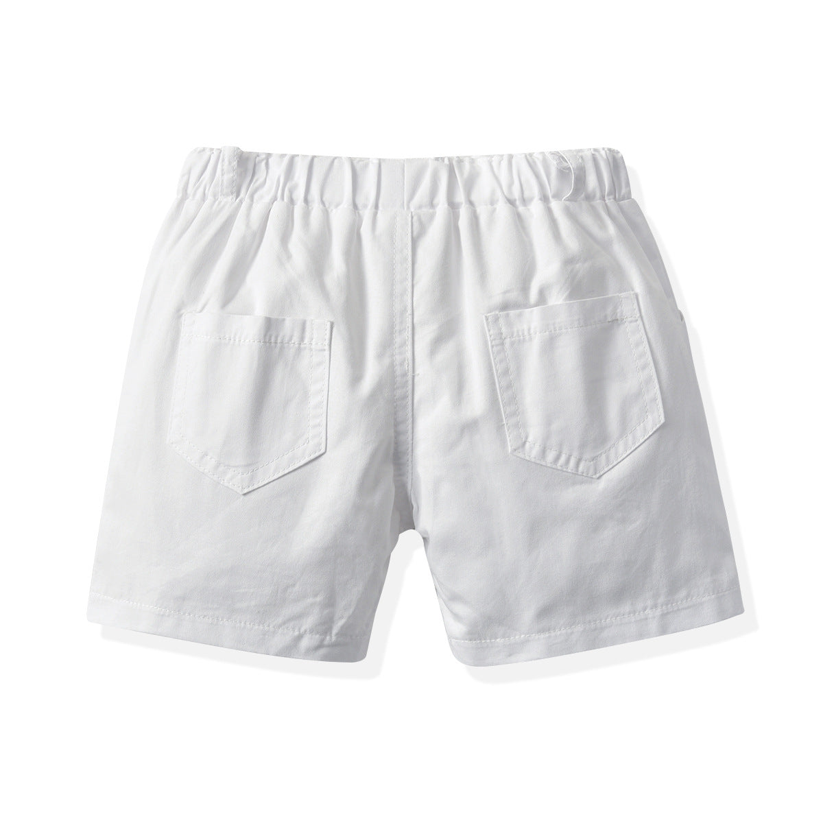 Boy Baby Solid Color Casual Cotton Shorts